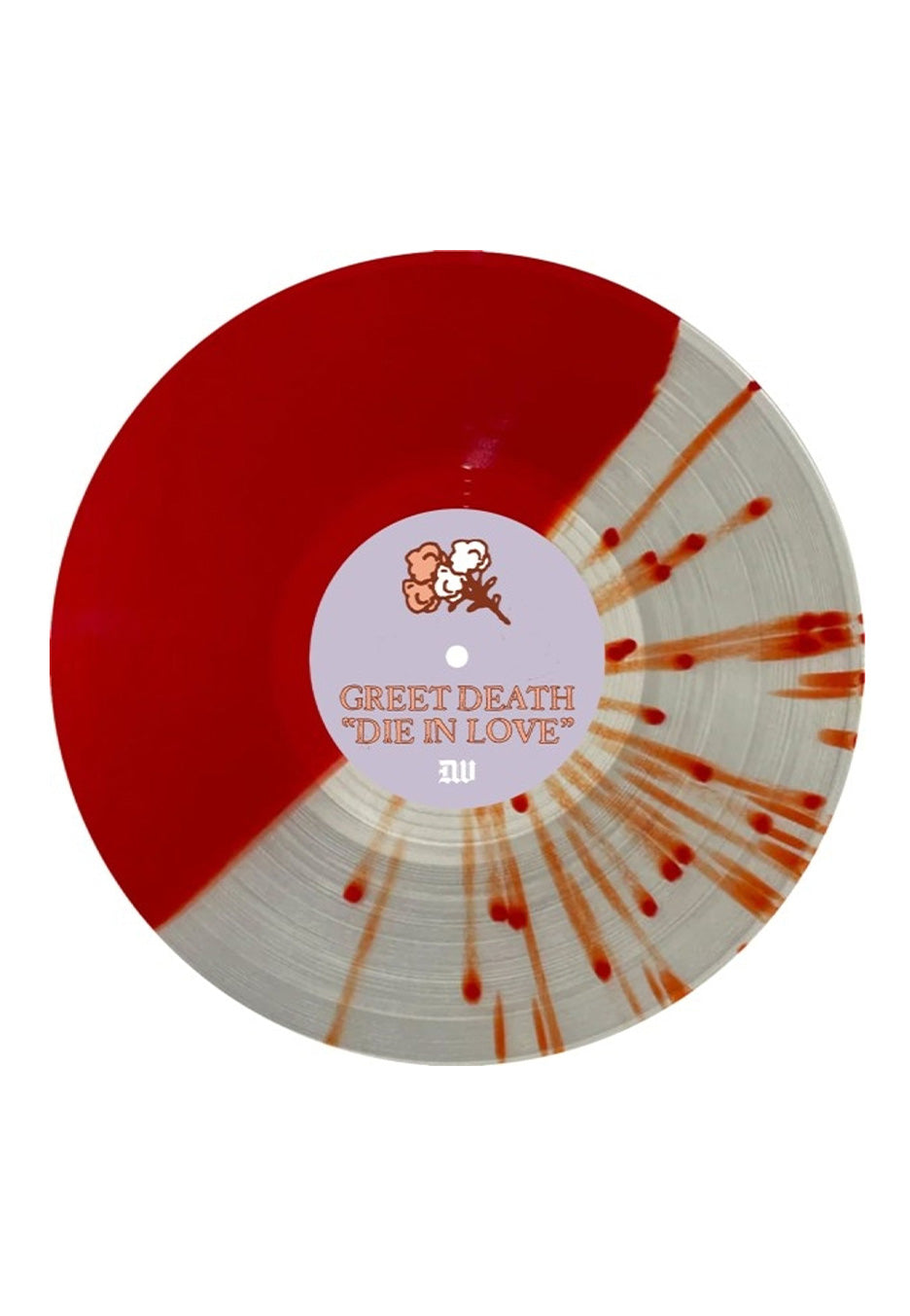 Greet Death - Die In Love Red/Clear w/ Red Splatter Split - Colored Vinyl | Neutral-Image
