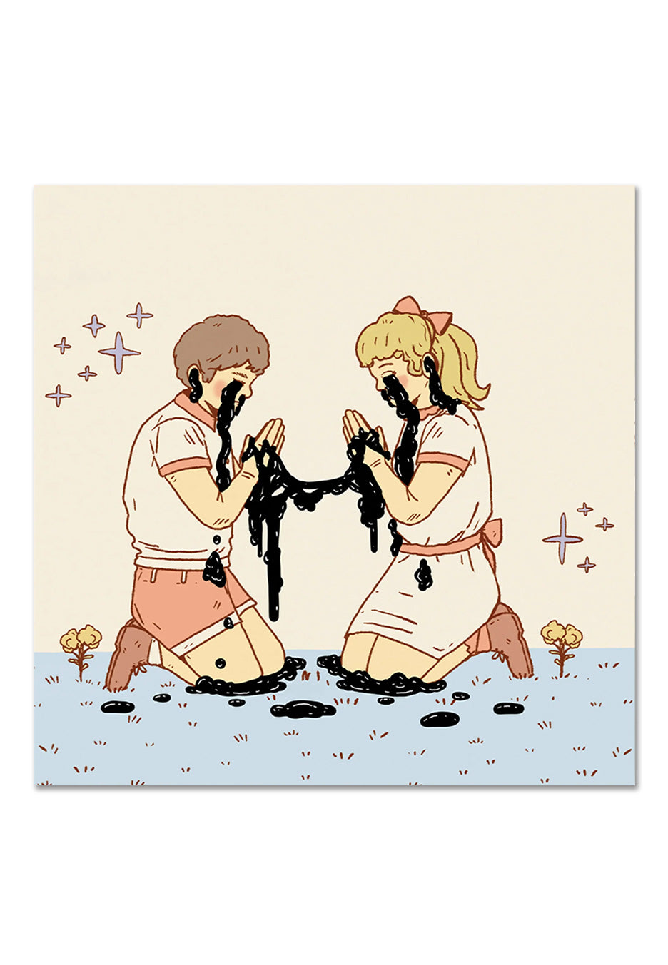 Greet Death - Die In Love Red/Clear w/ Red Splatter Split - Colored Vinyl | Neutral-Image