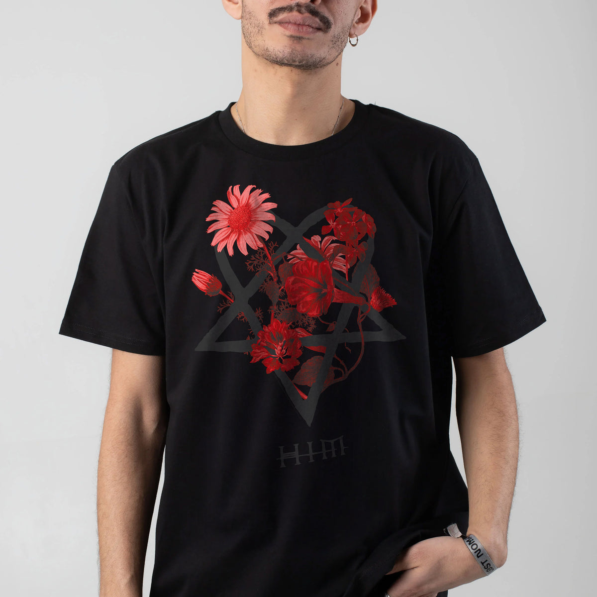 HIM - Heartagram Floral - T-Shirt | Impericon