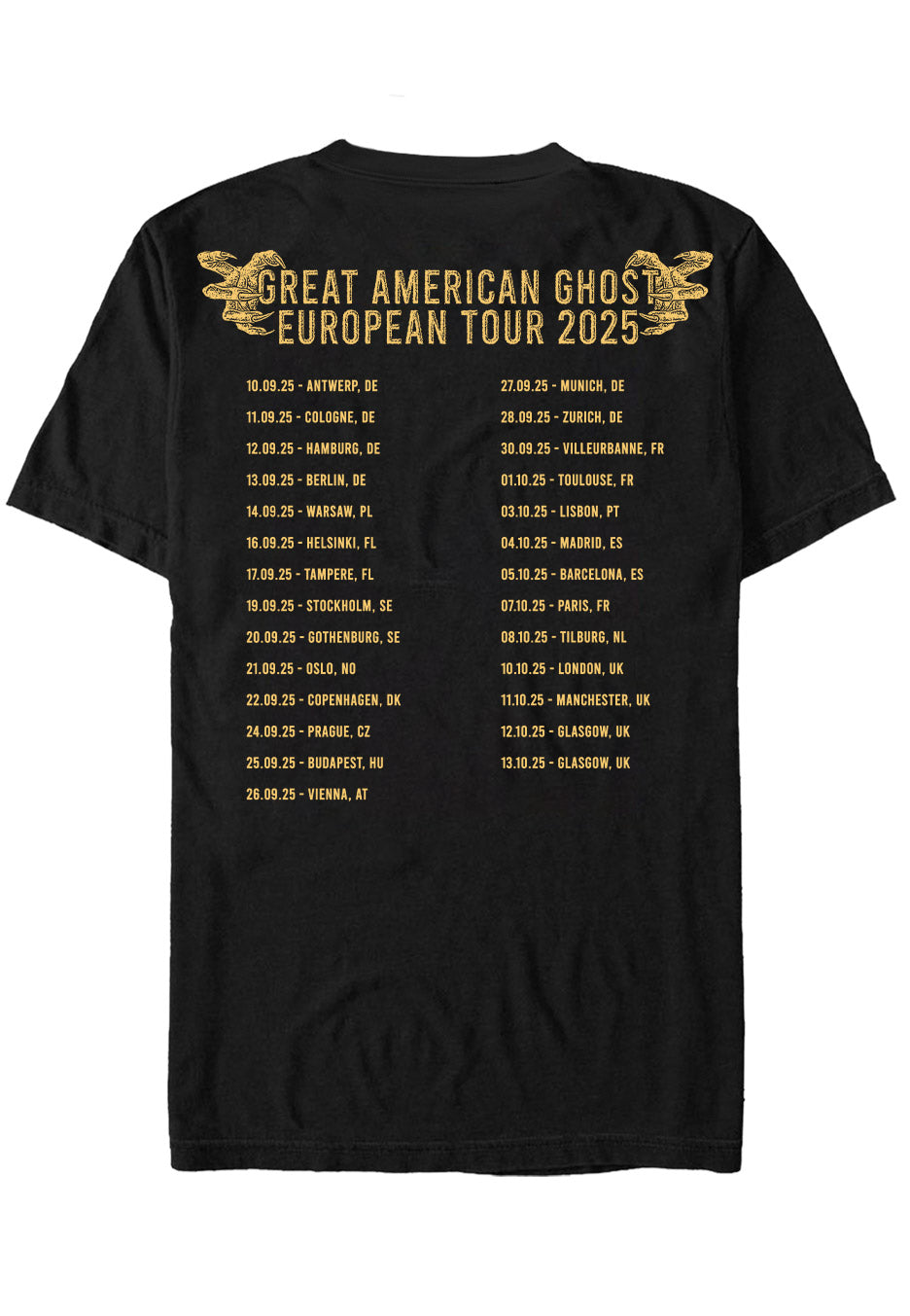 Great American Ghost - Zenith Tour 2025 - T-Shirt | Neutral-Image
