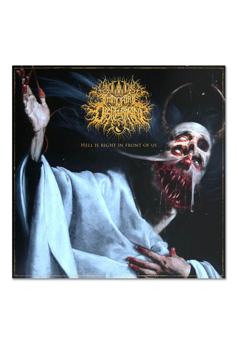 Immortal Disfigurement - Hell Is Right In Front Of Us Ltd. Orange/Black - Colored Vinyl  | Neutral-Image