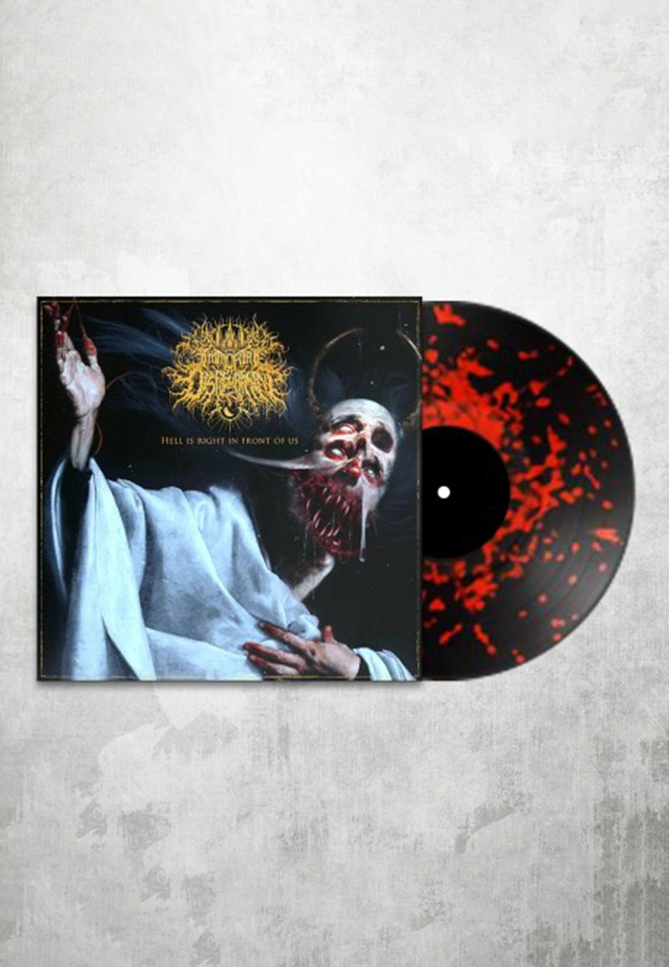 Immortal Disfigurement - Hell Is Right In Front Of Us Ltd. Black w/ Red - Colored Vinyl  | Neutral-Image