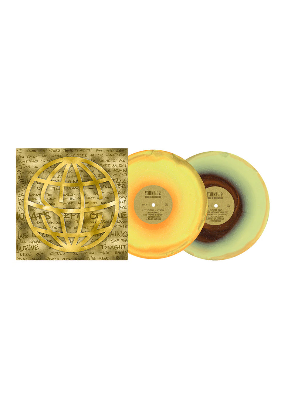 State Champs - Around The World And Back (10 Year Anniv.) Ltd. Yellow/Black Ice w/ Glitter - Colored 2 Vinyl | Neutral-Image