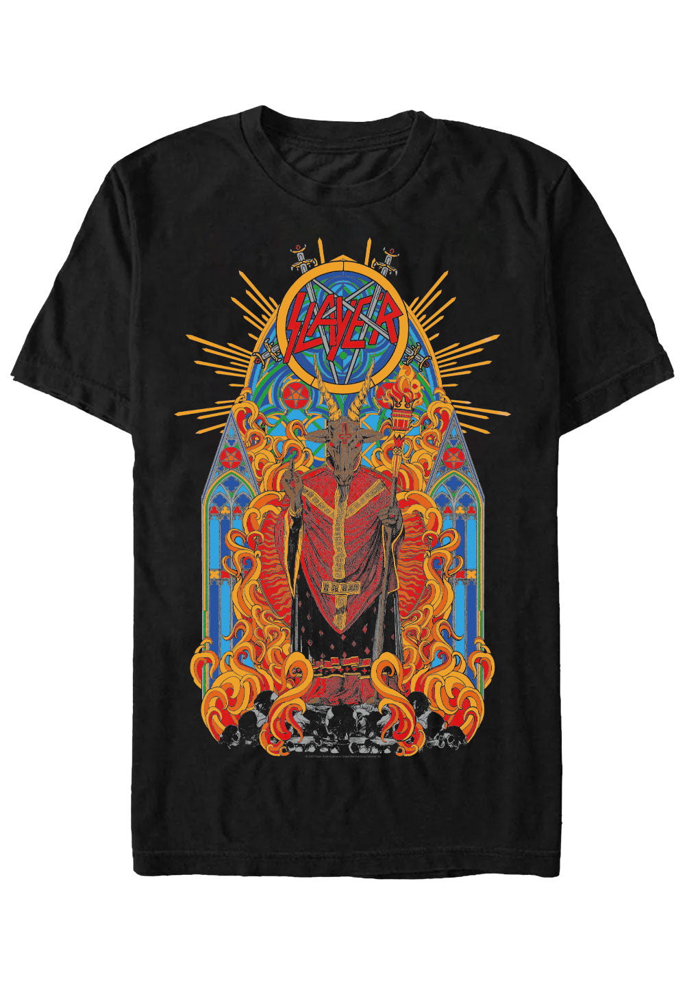 Slayer Goat God Stained Glass - T-Shirt | Impericon