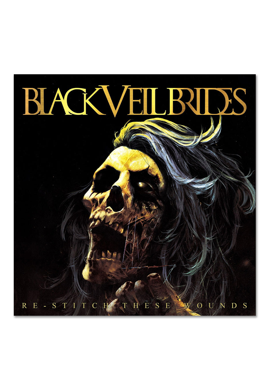 Black Veil Brides - Re-Stitch These Wounds Ltd. Ultra Clear/Neon Yellow w/ Black - Splattered Vinyl | Neutral-Image