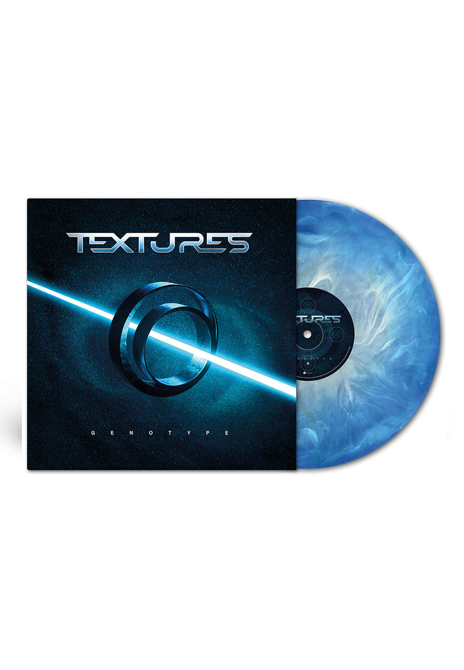 Textures - Genotype Ltd. Crystal Clear/White/Blue - Marbled Vinyl | Neutral-Image
