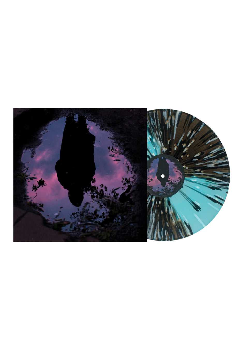 Slow Crush - Aurora Ltd. Electric Blue/Black Ice w/ Black/White - Splattered Vinyl | Neutral-Image