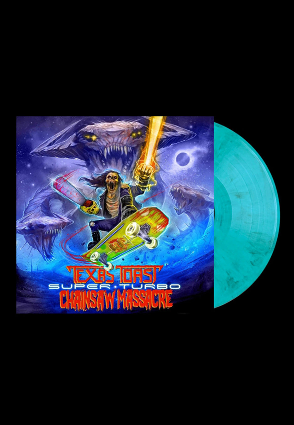 Texas Toast Chainsaw Massacre - Super Turbo Ltd. Turquoise/Black - Marbled Vinyl | Neutral-Image