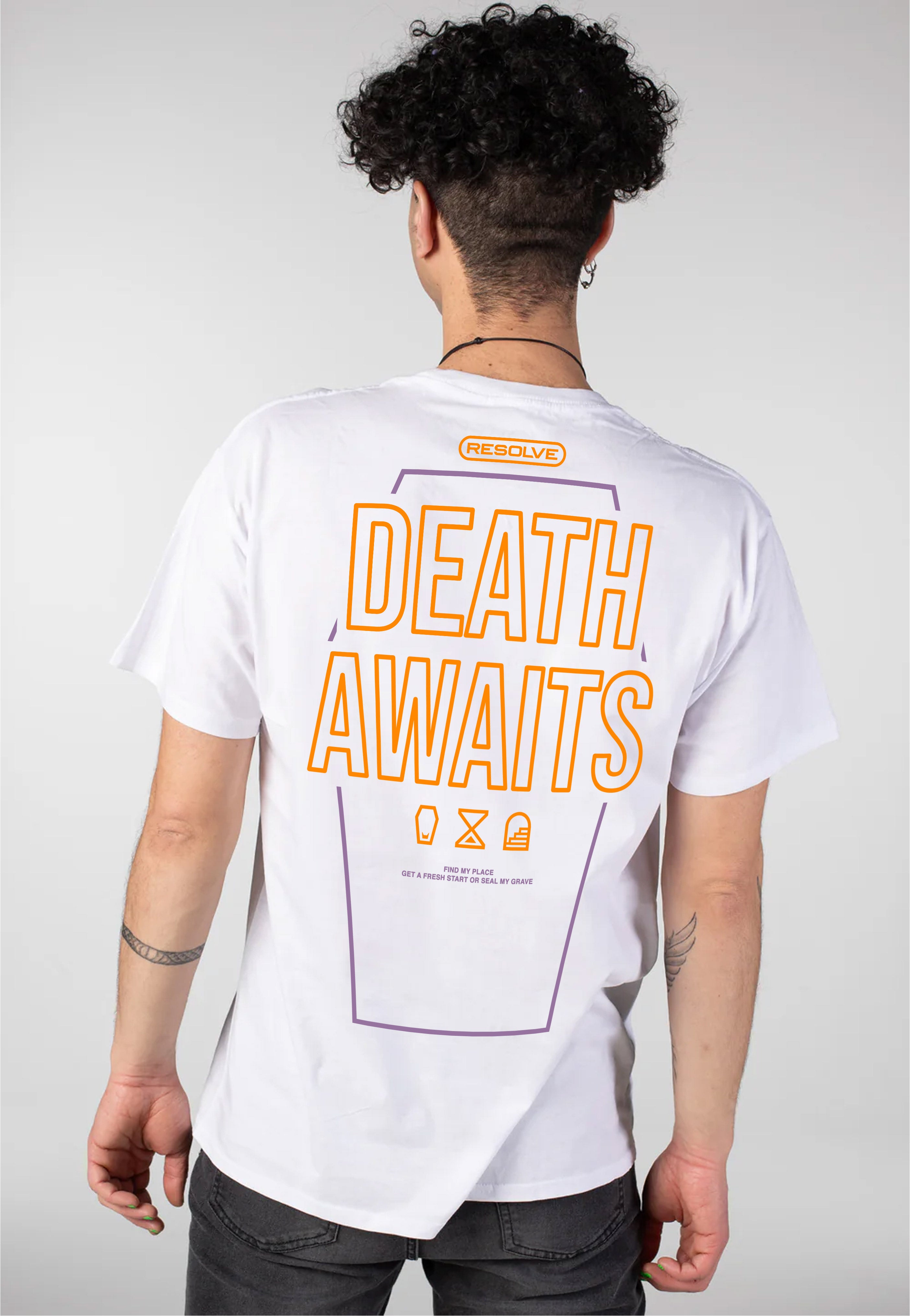 Resolve - Death Awaits White - T-Shirt | Men-Image