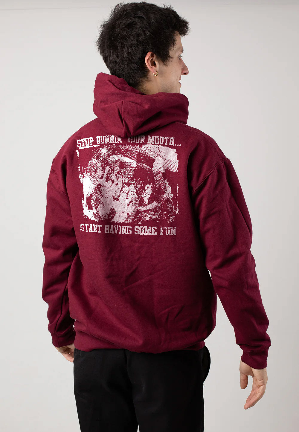 Deez Nuts - Mouth Maroon - Hoodie | Men-Image