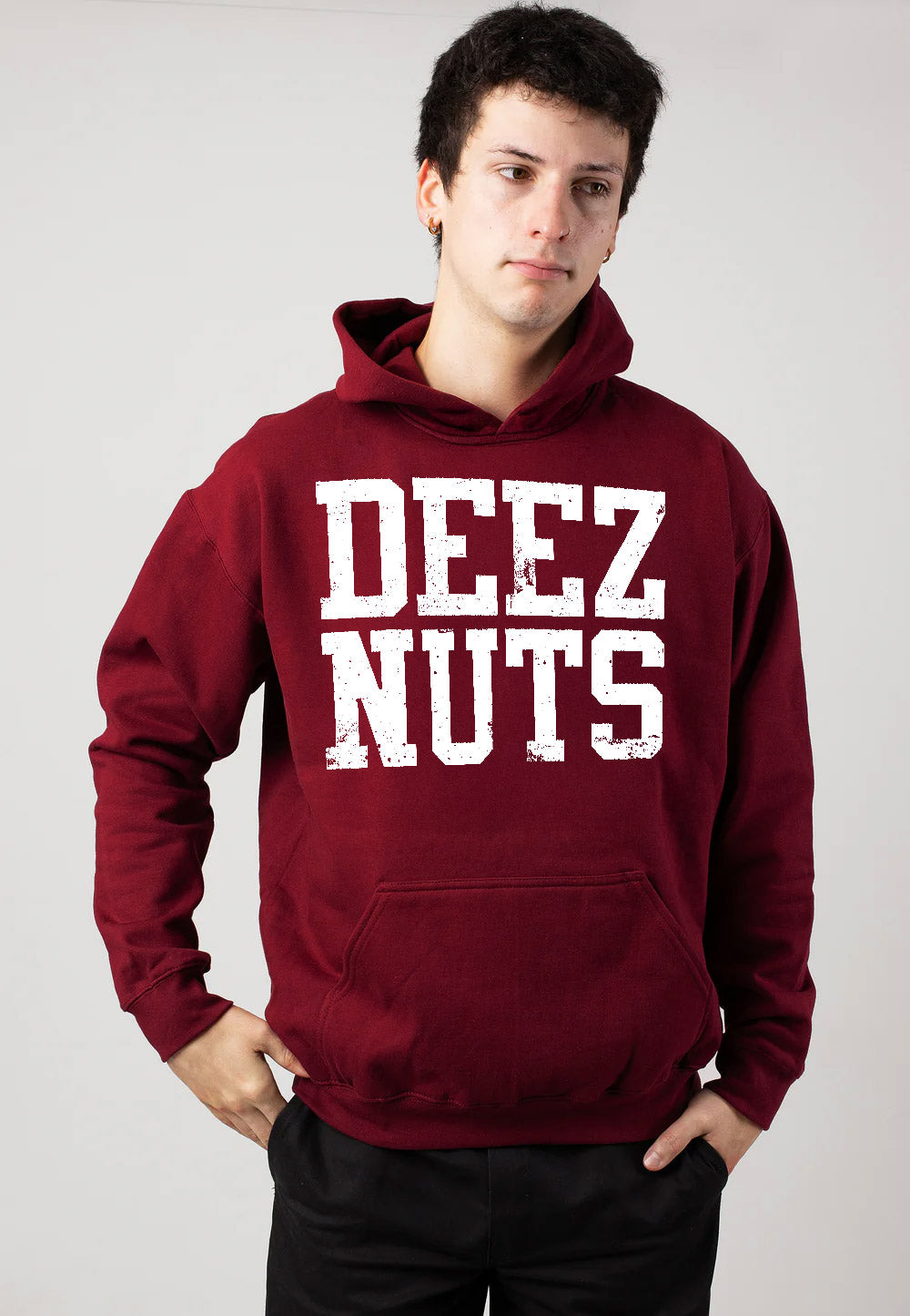 Deez Nuts - Mouth Maroon - Hoodie | Men-Image