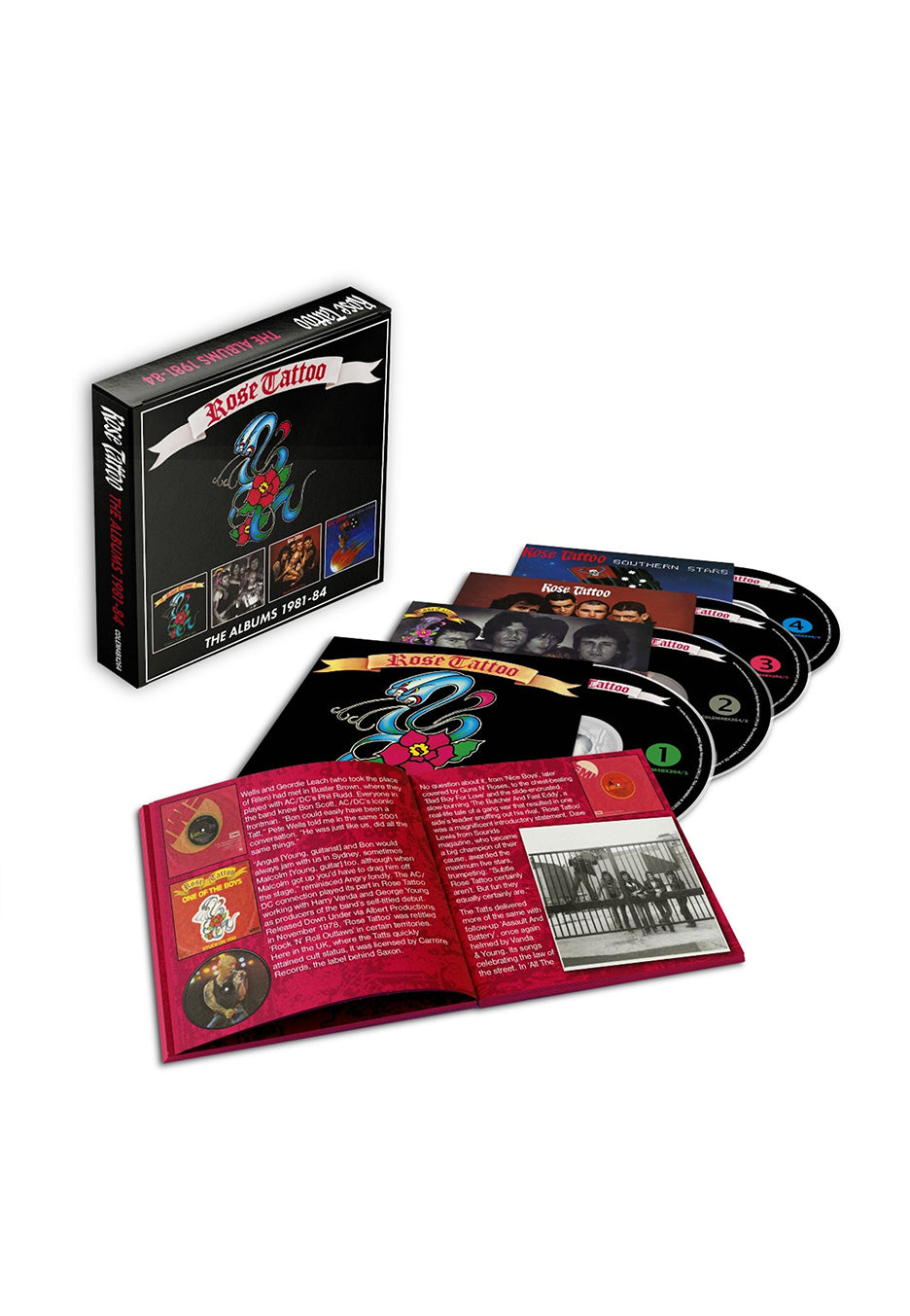 Rose Tattoo - The Albums 1981-1984 (Clamshell Box) - 4 CD Boxset | Neutral-Image