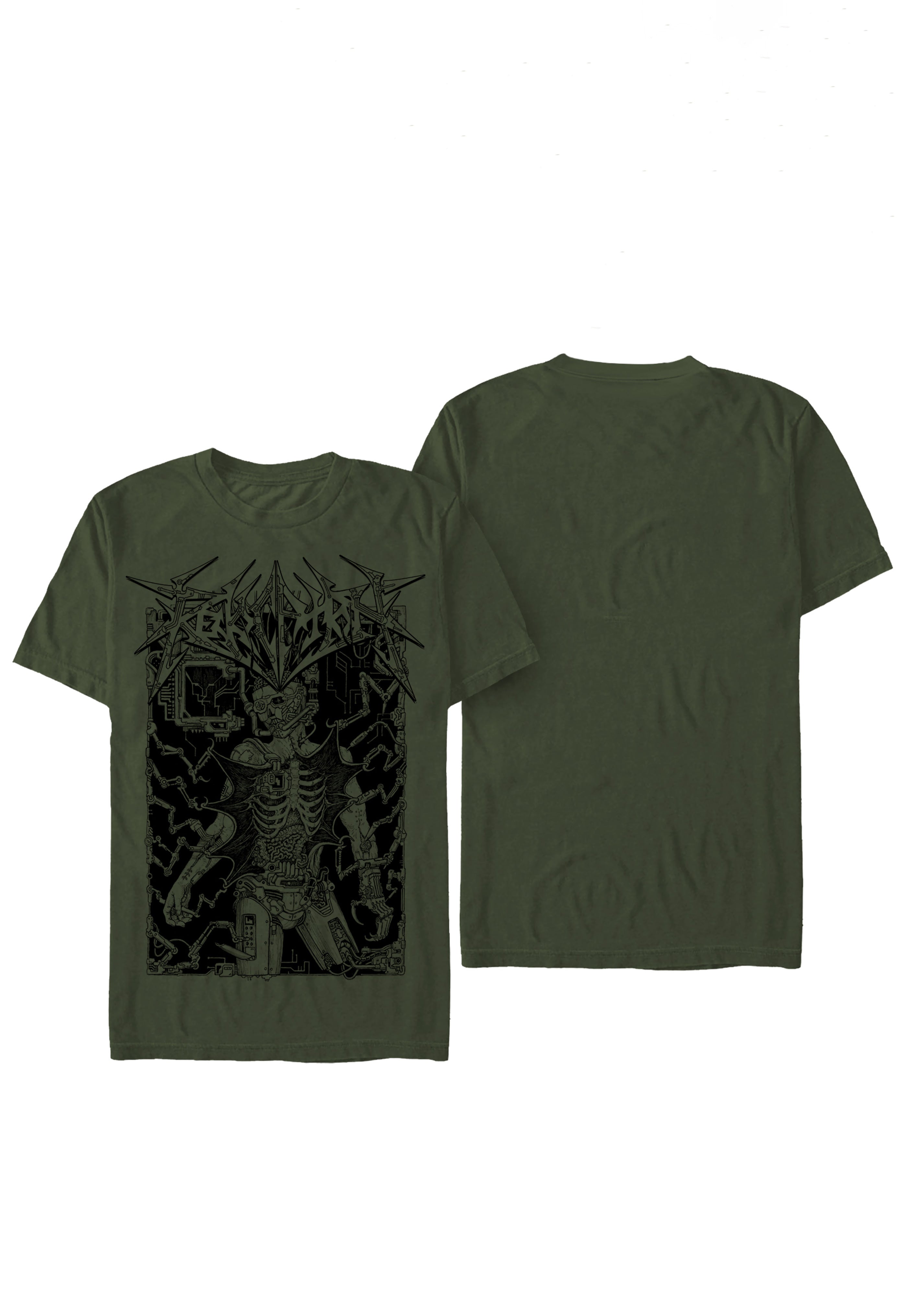 Revocation - Data Corpse Military Green - T-Shirt | Men-Image