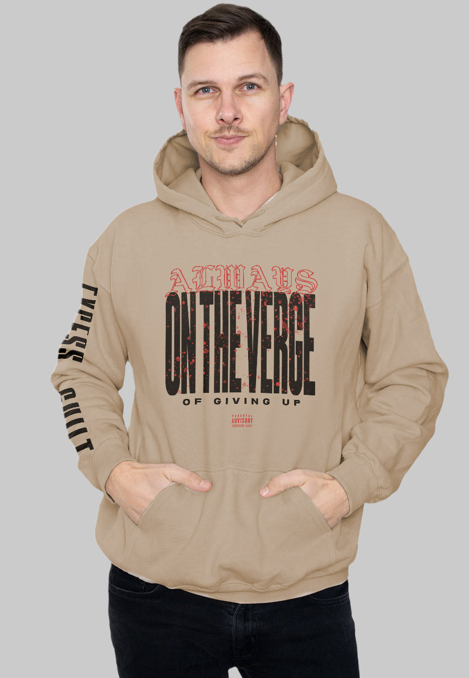 Thrown - On The Verge Sand - Hoodie | Men-Image