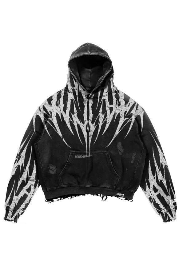 Stay Cold Apparel - Thornbreaker Heavy Oversized Black - Hoodie | Neutral-Image