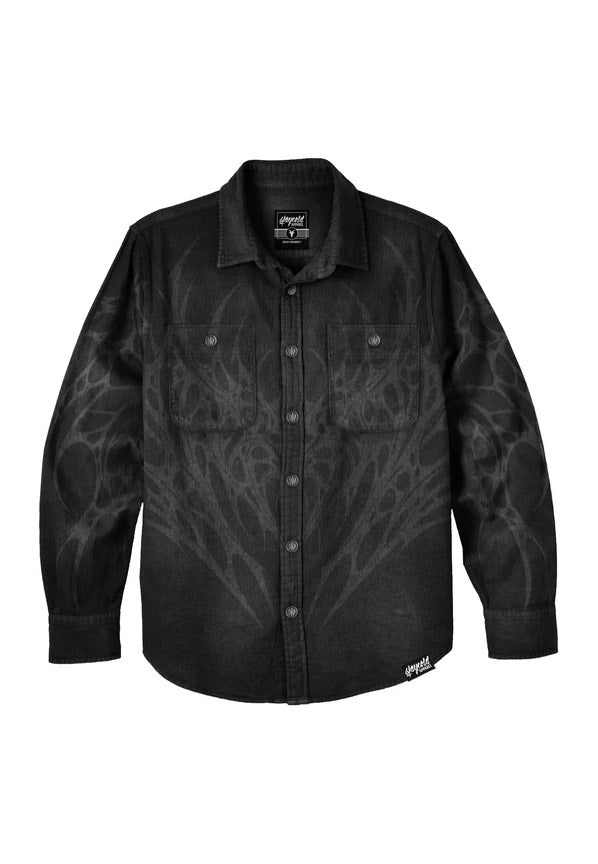 Stay Cold Apparel Blackroot Washed Black Camicia | Neutral-Image