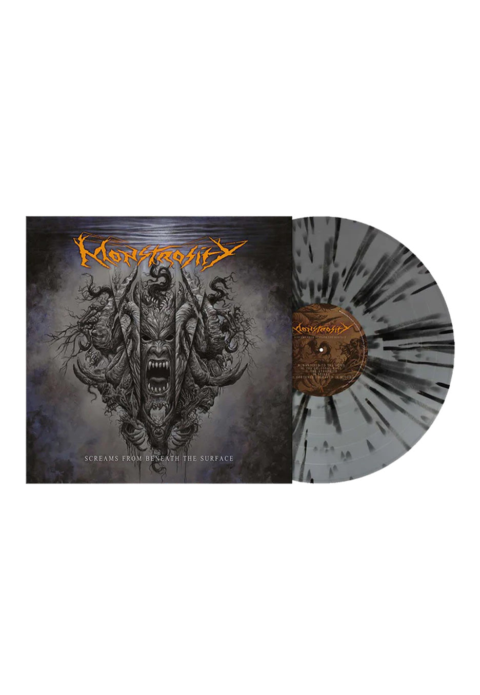 Monstrosity - Screams From Beneath The Surface Ltd. Silver w/ Black - Splattered Vinyl | Neutral-Image