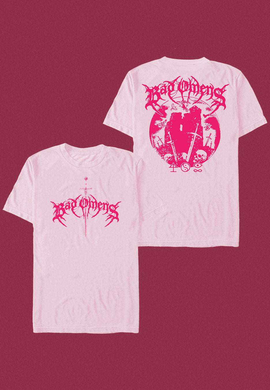 Bad Omens - Medieval Orb Valentine Light Pink - T-Shirt | Neutral-Image