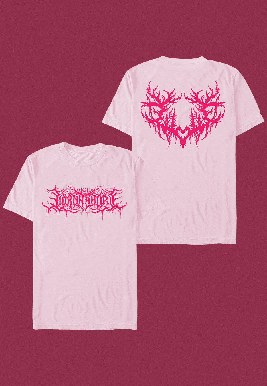Lorna Shore - Logo Heart Sigil Valentine Light Pink - T-Shirt | Neutral-Image