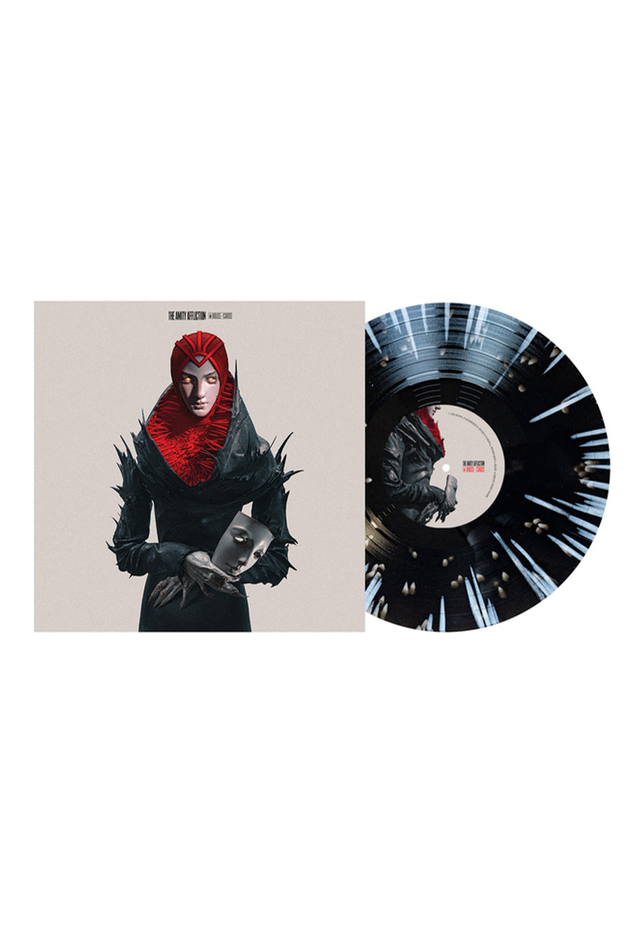 The Amity Affliction - House Of Cards Ltd. Black Ice w/ White - Splattered Vinyl | Neutral-Image
