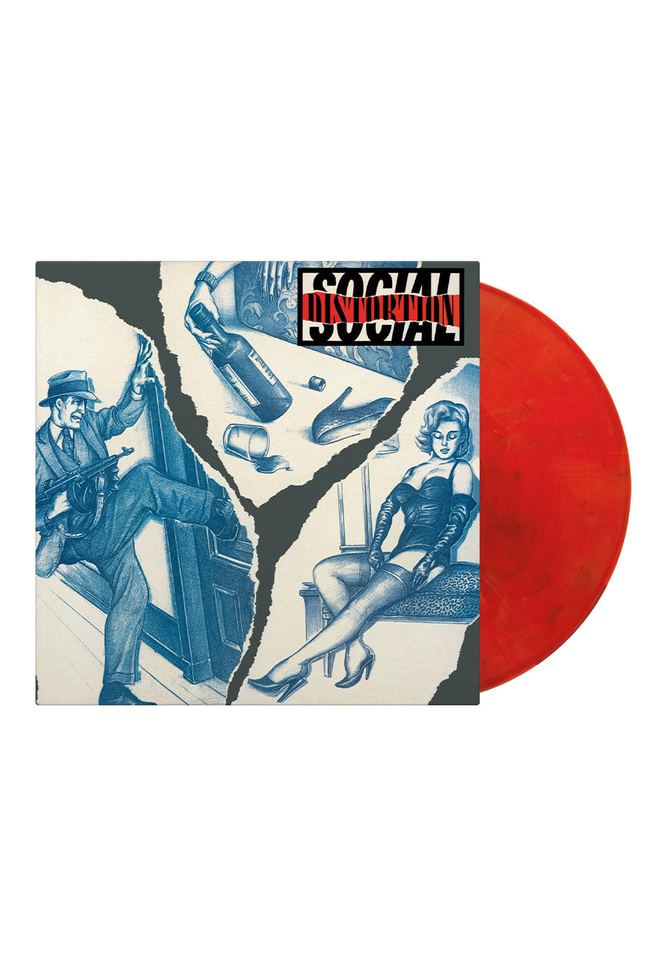Social Distortion - Social Distortion Ltd. Red/Black - Marbled Vinyl | Neutral-Image
