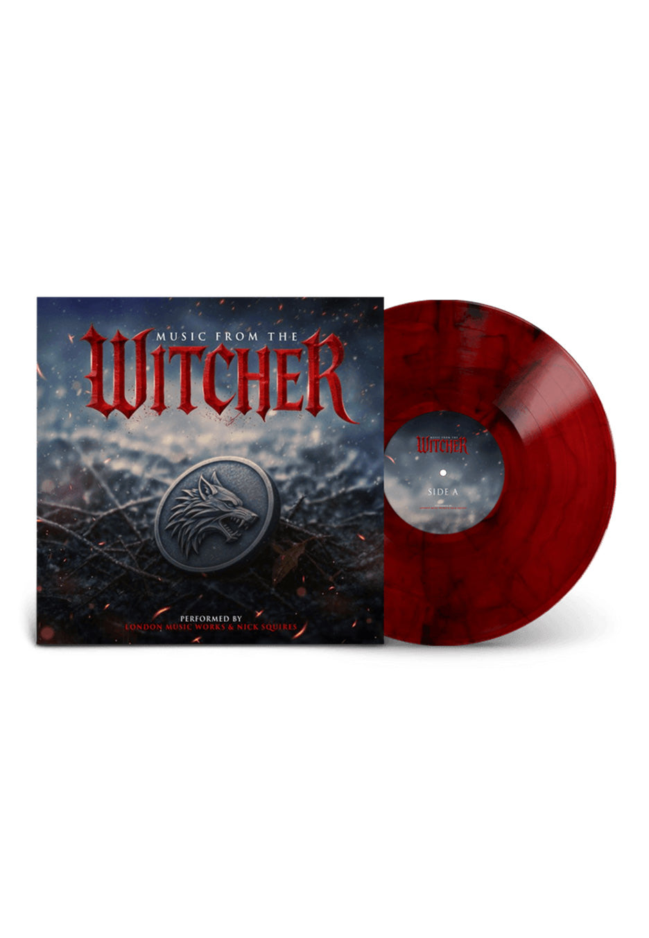 The Witcher - Music From The Witcher (London Music Works) Ltd. Red w/ Black Smoke - Colored 2 Vinyl | Neutral-Image