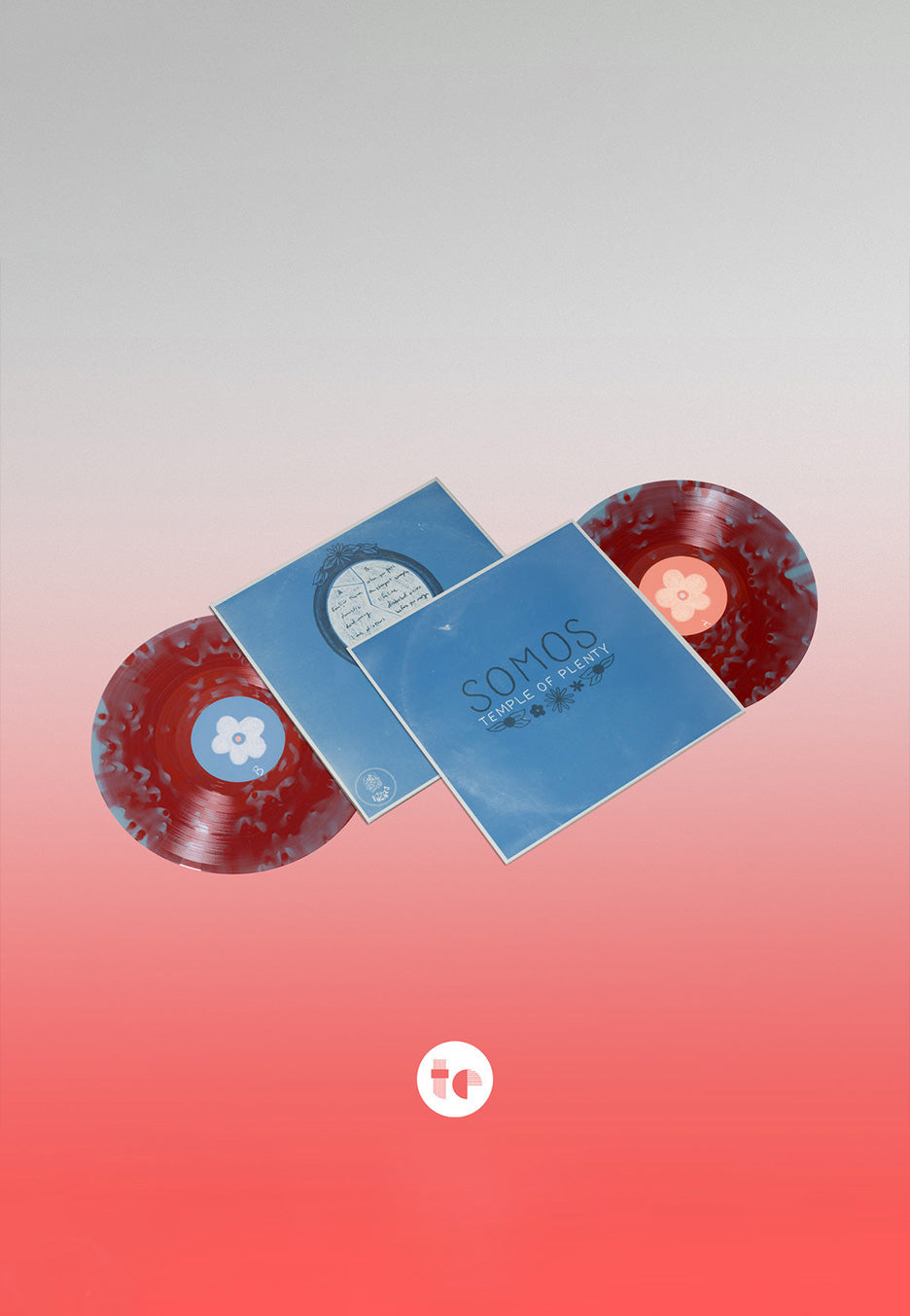 Somos - Temple Of Plenty Ltd. Red/Sea Glas Blue Splash - Colored Vinyl | Neutral-Image