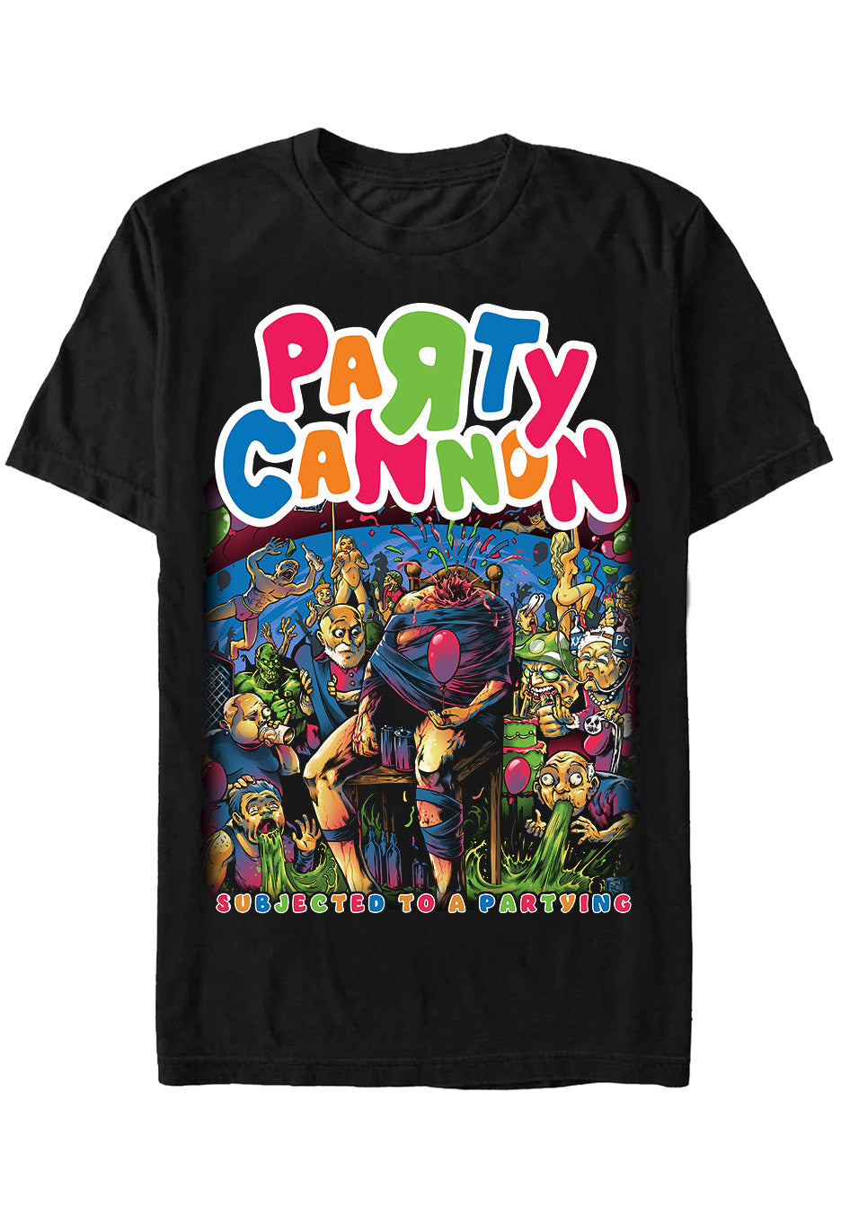 Party Cannon - Subjected To A Partying - T-Shirt | Neutral-Image
