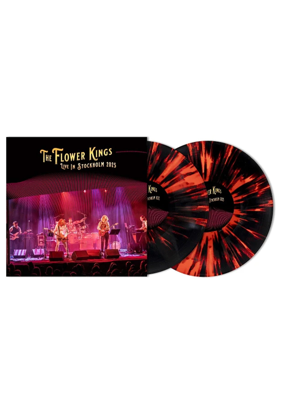 The Flower Kings - Live In Stockholm 2025 Ltd. Solid Red w/ Black - Splattered 2 Vinyl | Neutral-Image