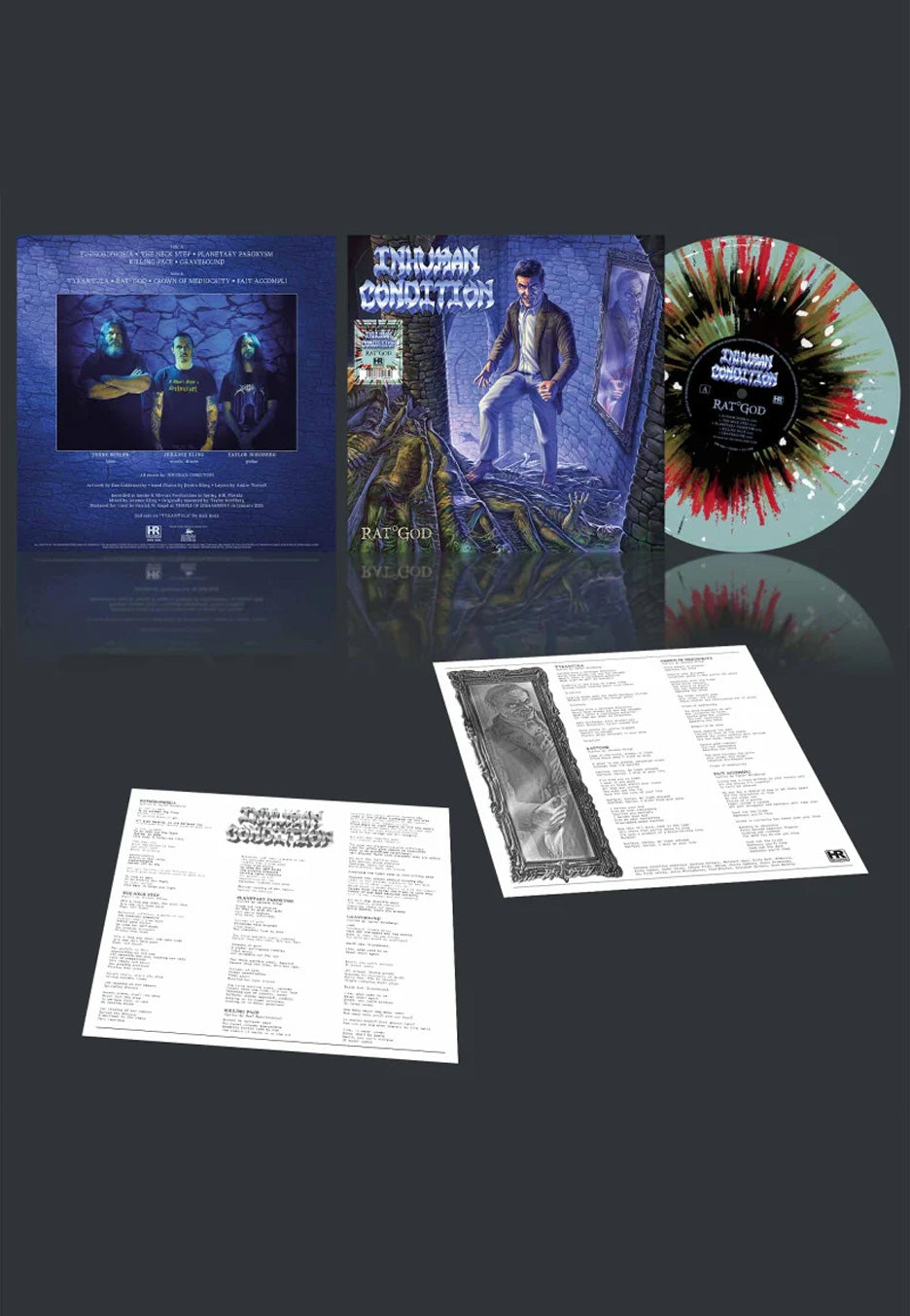 Inhuman Condition - Rat°God Ltd. Ice Blue w/ Multi - Splattered Vinyl | Neutral-Image