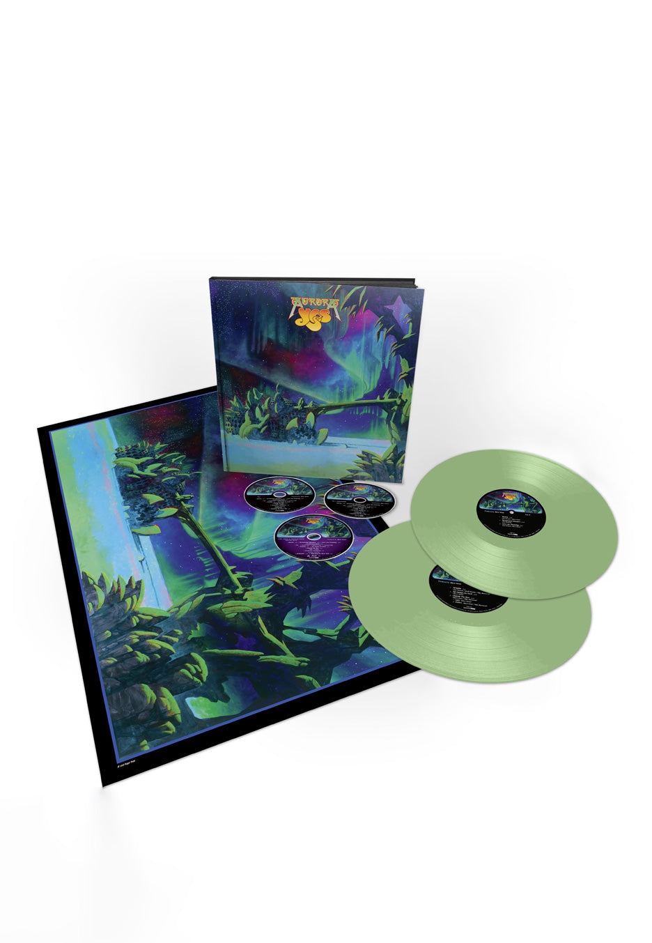 Yes - Aurora Ltd. Deluxe Light Green - Colored 2 Vinyl + 2 CD + Blu-ray + Poster | Neutral-Image