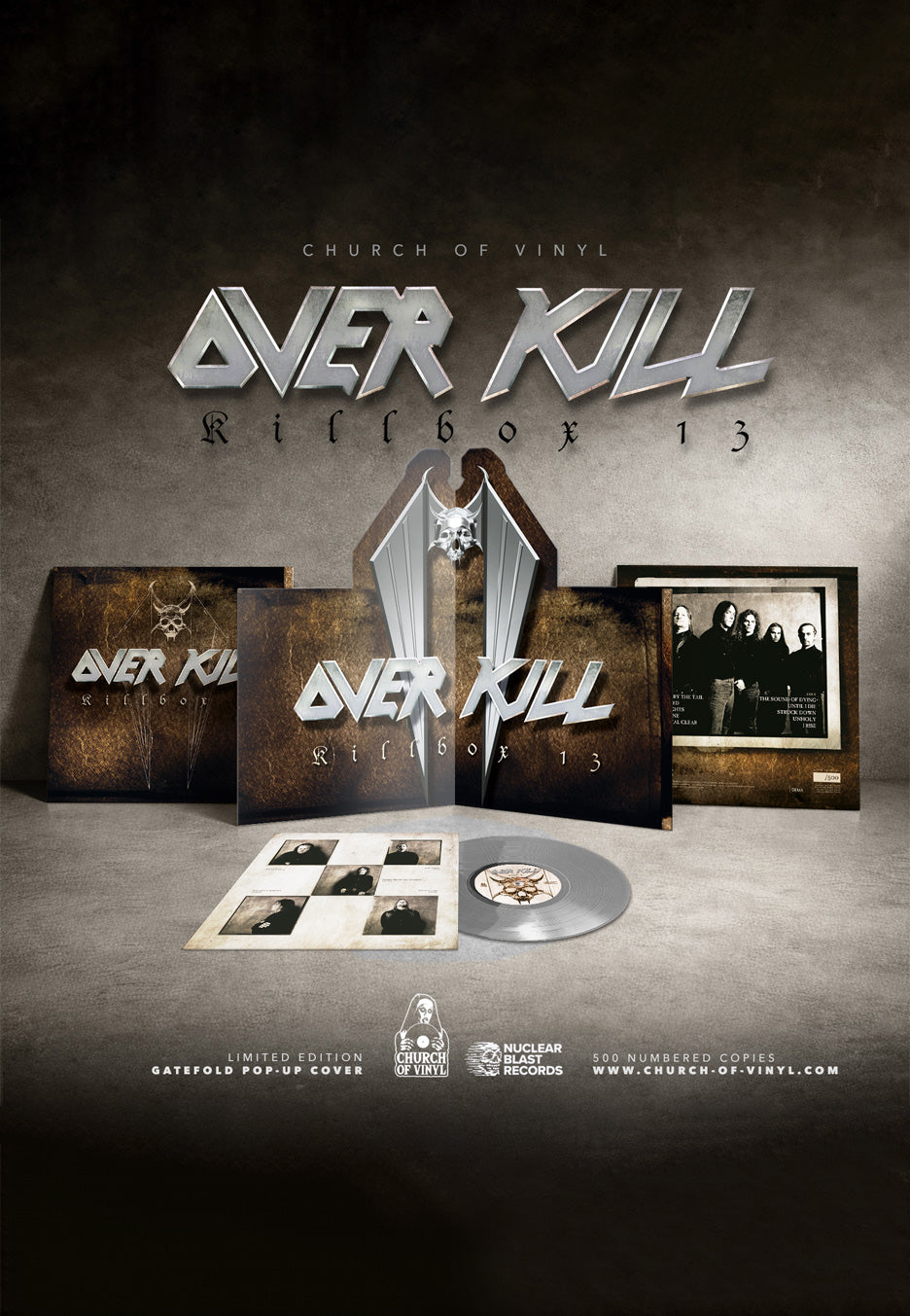 Overkill - Killbox 13 Ltd. Silver - Colored PopUp Vinyl | Neutral-Image