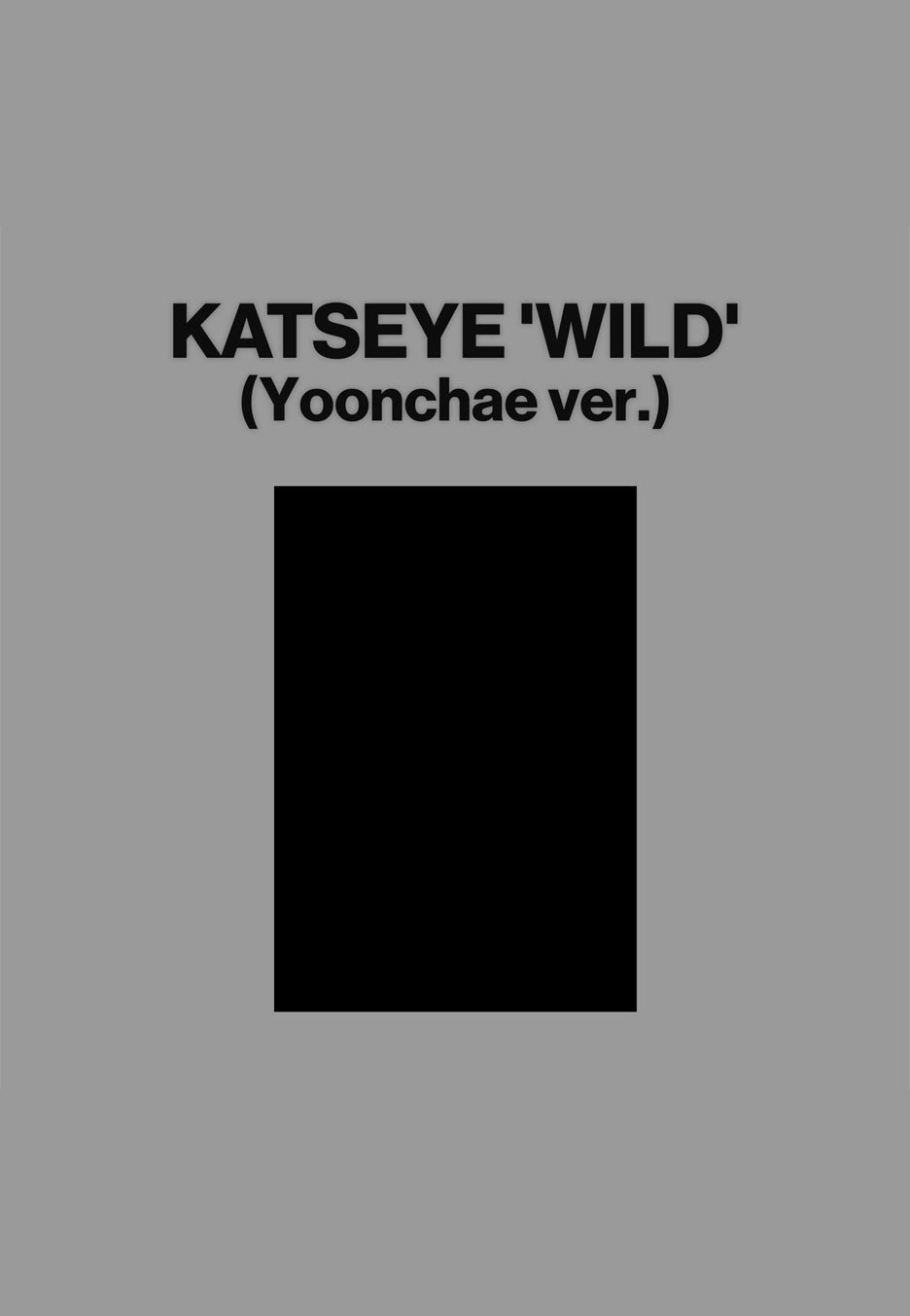 Katseye - Wild (Yoonchae Version) - CD | Neutral-Image