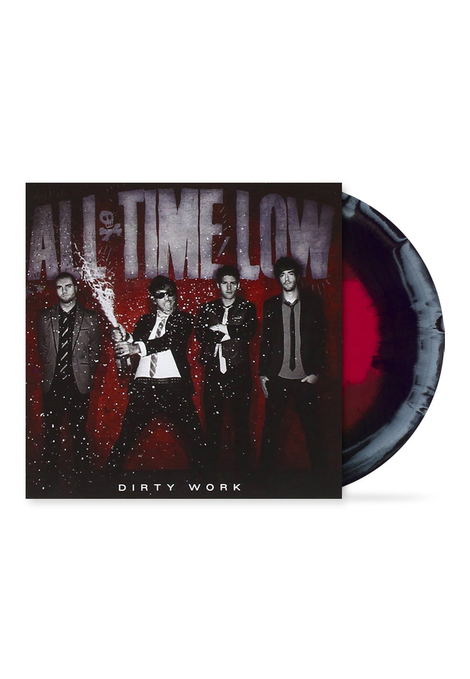 All Time Low - Dirty Work Ltd. Red/White/Black Swirl - Colored Vinyl | Neutral-Image