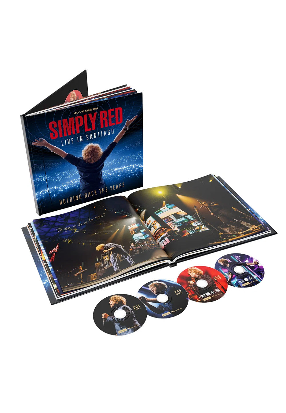 Simply Red - Holding Back The Years: Live In Santiago - Mediabook 2 CD + Blu Ray + DVD | Neutral-Image