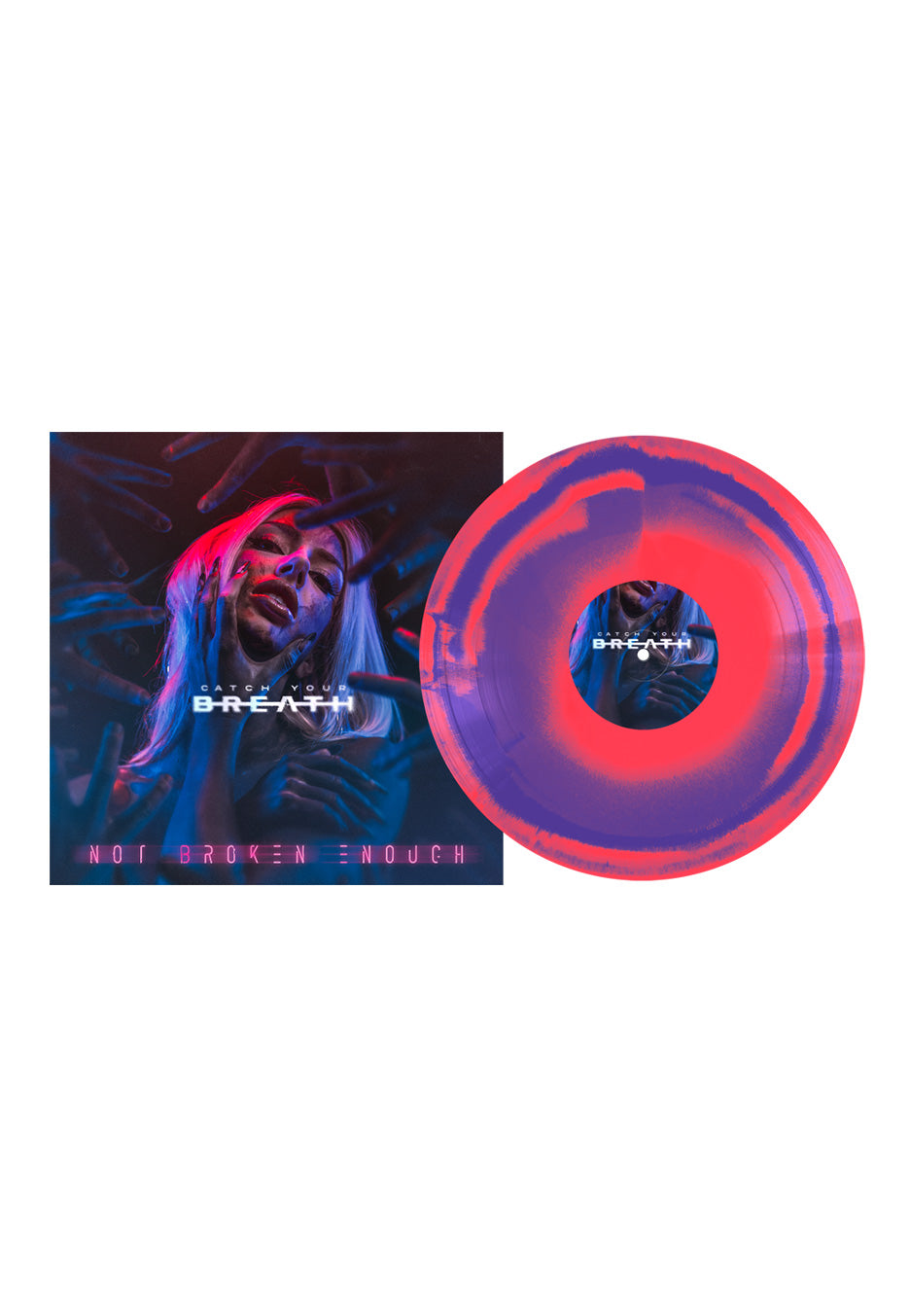 Catch Your Breath - Not Broken Enough Blue & Magenta Smush - Colored Vinyl | Neutral-Image