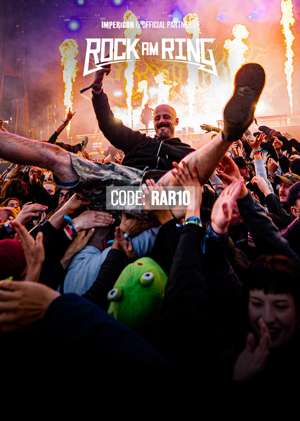 10% OFF ROCK AM RING LINE-UP MERCH