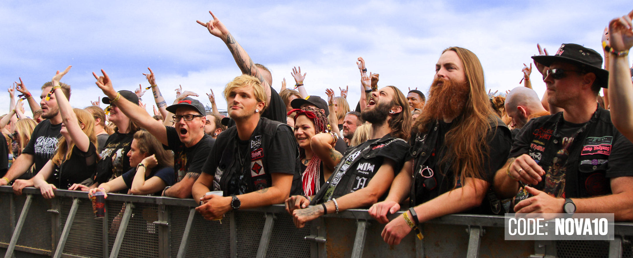 10% OFF NOVA ROCK LINE-UP MERCH