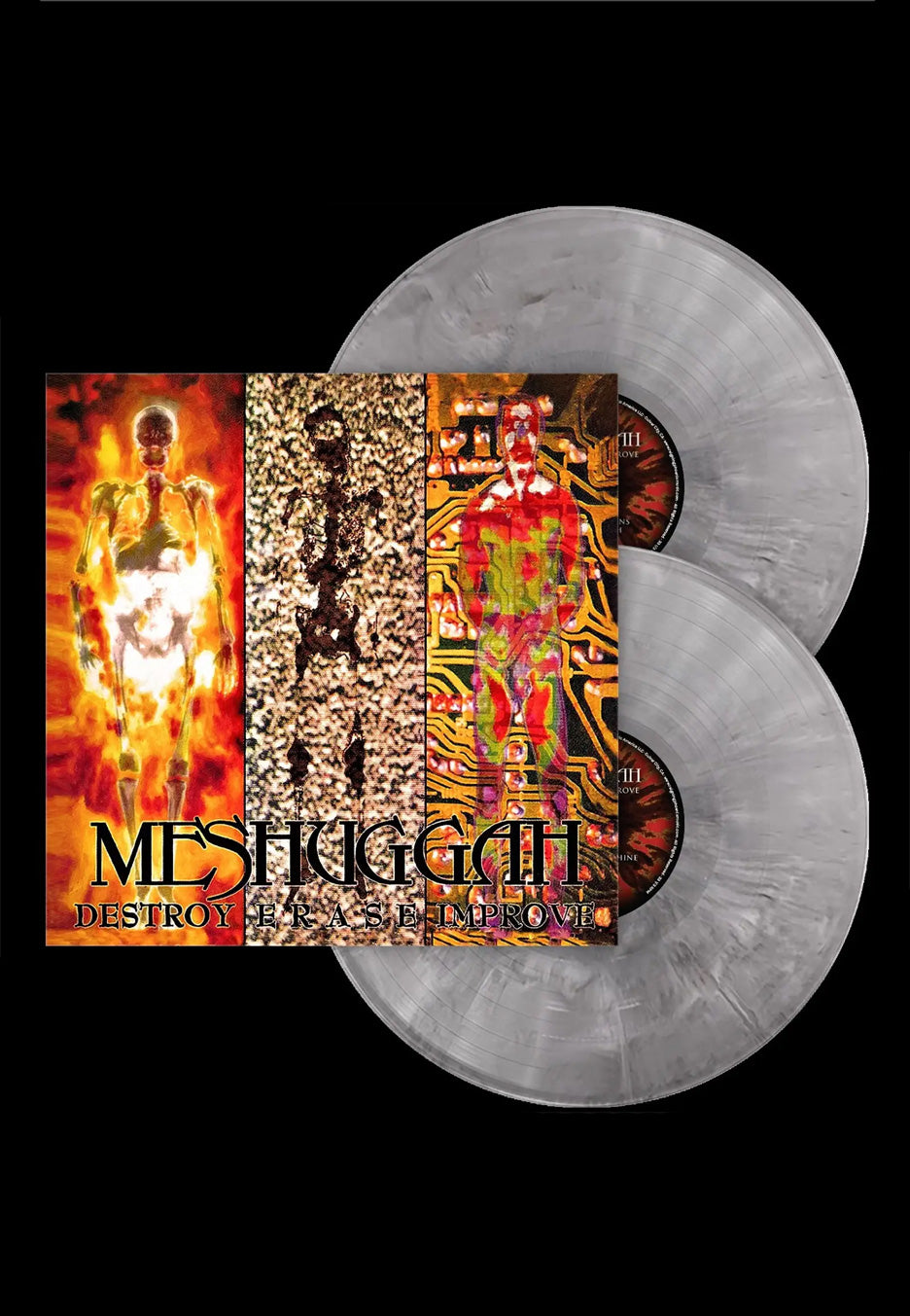 Meshuggah - Destroy Erase Improve (30th Anniversary Remastered) Ltd. Grey/Black/White - Marbled 2 Vinyl | Neutral-Image