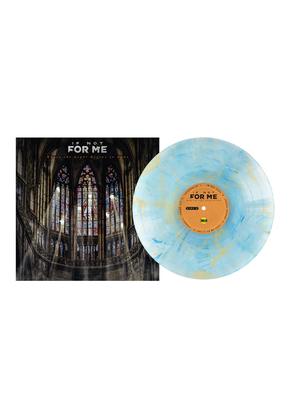 If Not For Me - Where The Light Begins To Fade Frosted Blue w/ Gold Wisps - Marbled Vinyl | Neutral-Image