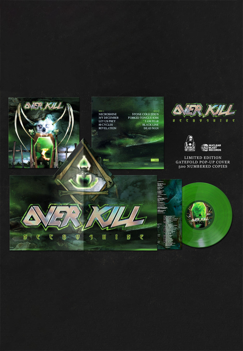 Overkill - Necroshine Ltd. Green - Colored PopUp Vinyl | Neutral-Image