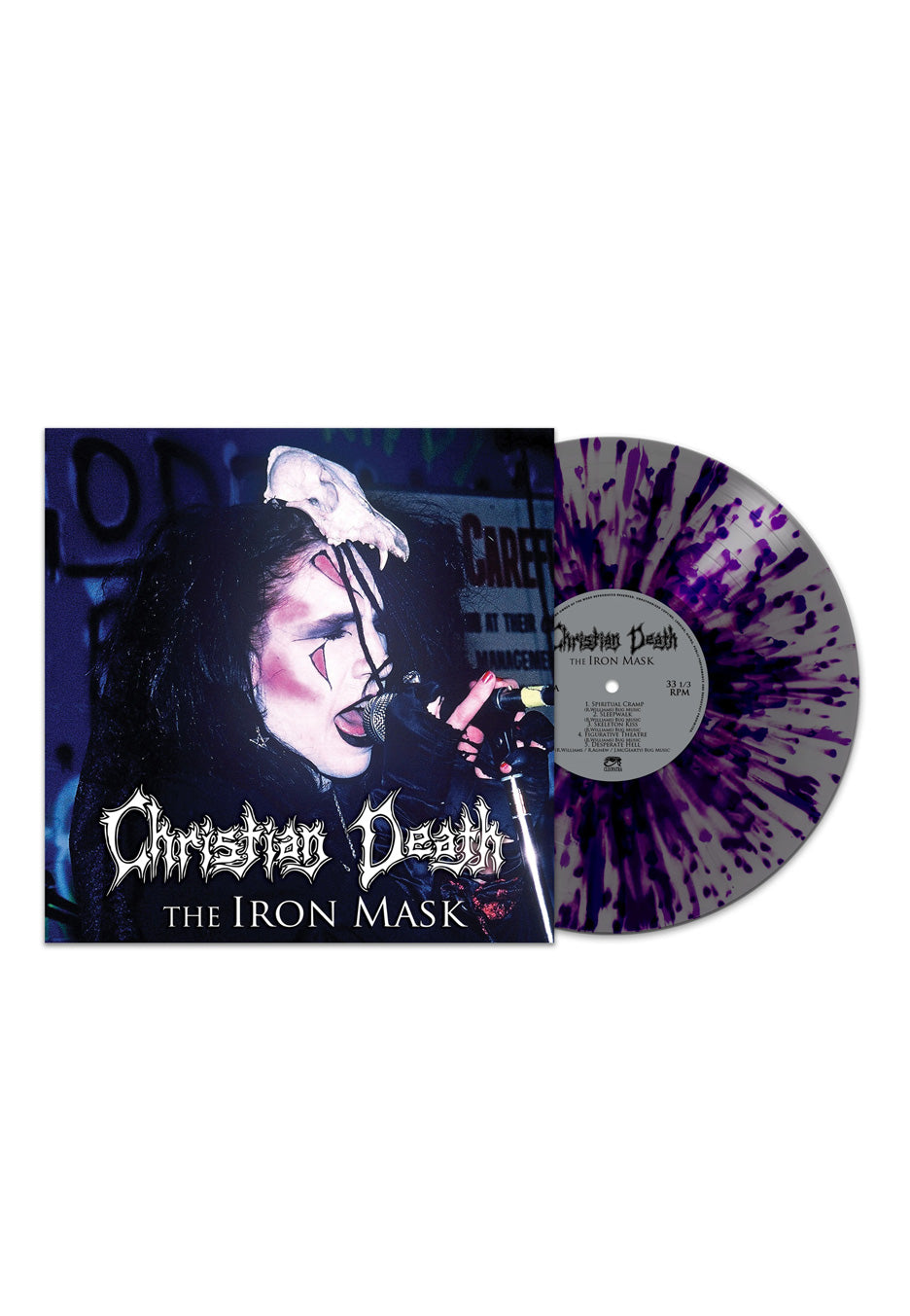 Christian Death - The Iron Mask Ltd. Silver w/ Purple - Splattered Vinyl | Neutral-Image