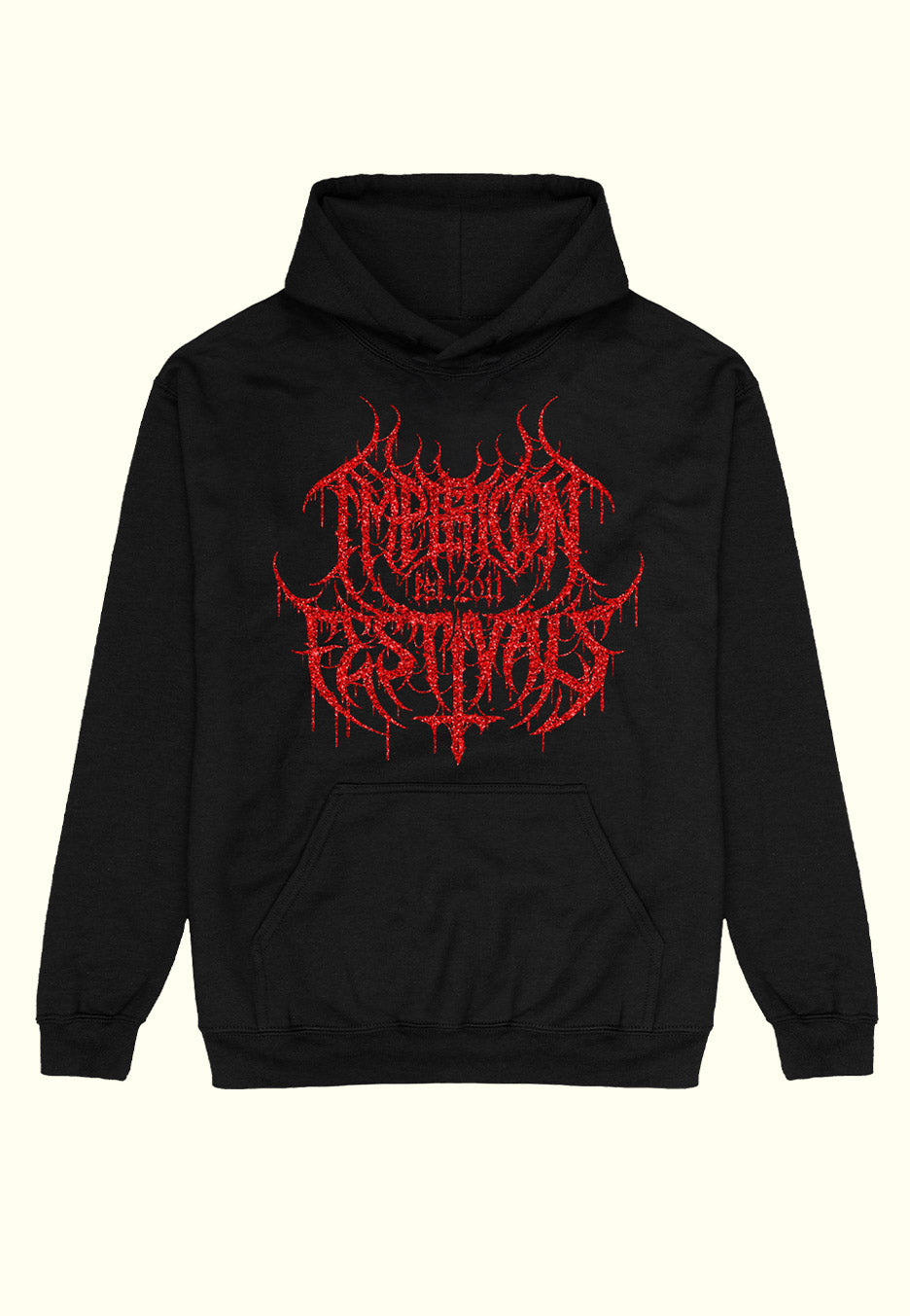 Impericon Festival - Red Glitter Black Metal Est 2011 - Hoodie | Men-Image
