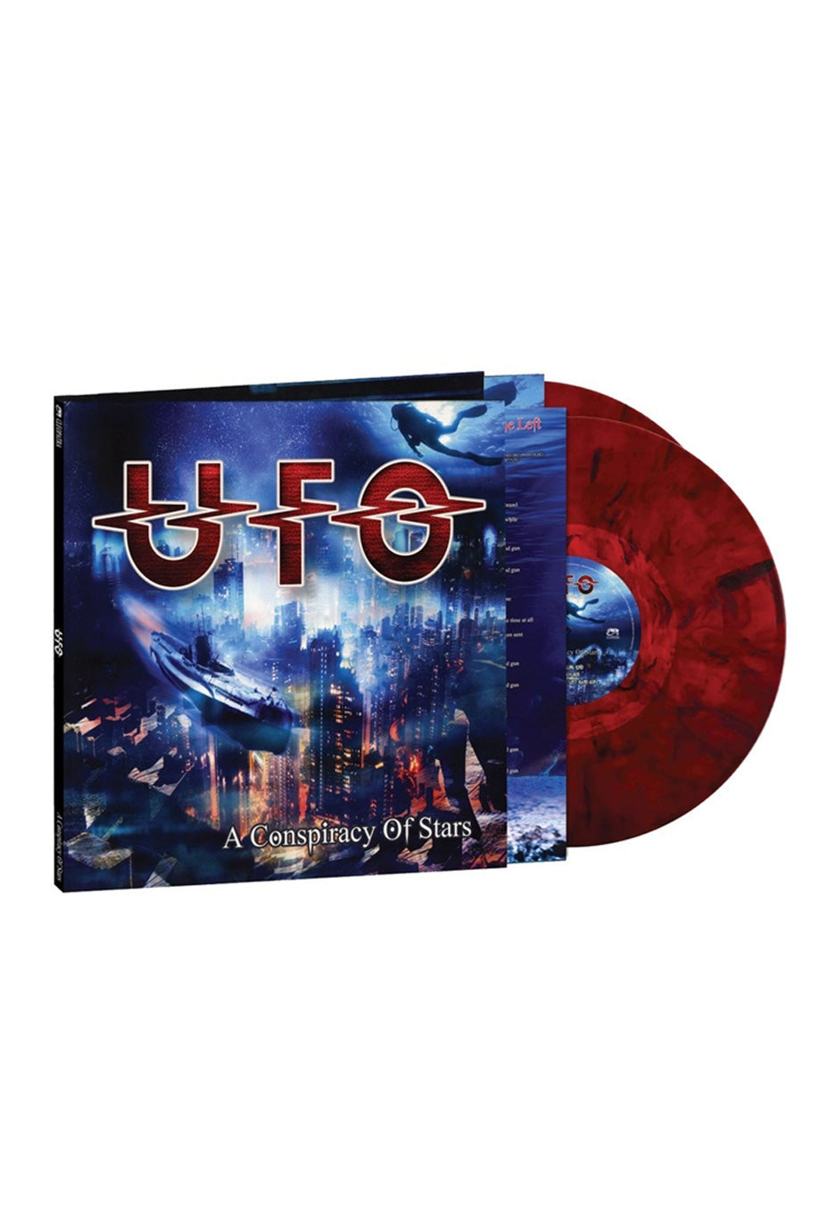 UFO - A Conspiracy Of Stars Ltd. Red/Black - Marbled 2 Vinyl | Neutral-Image