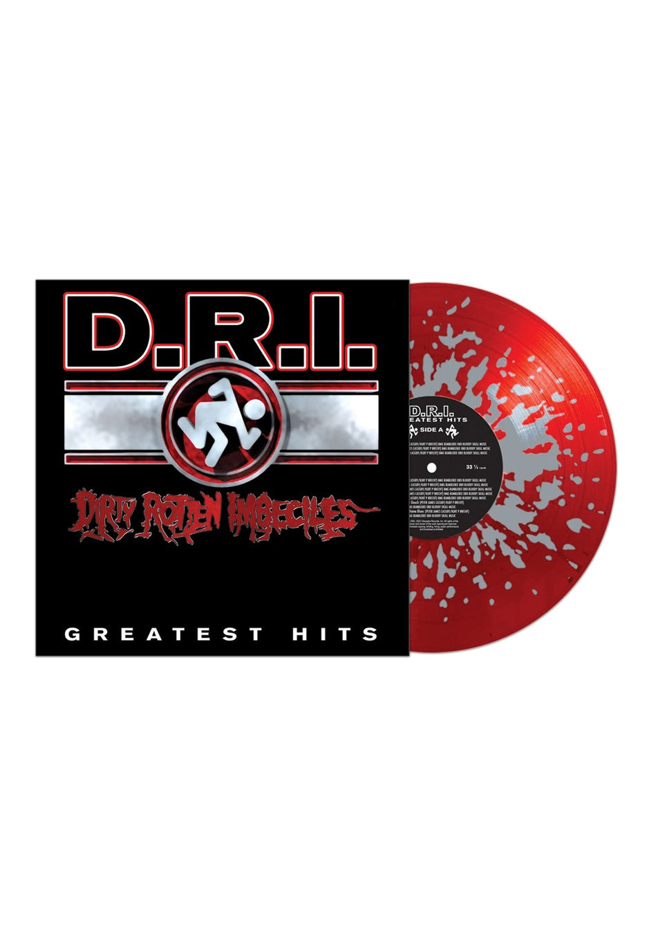 D.R.I. - Greatest Hits Ltd. Red w/ Silver - Splattered Vinyl | Neutral-Image