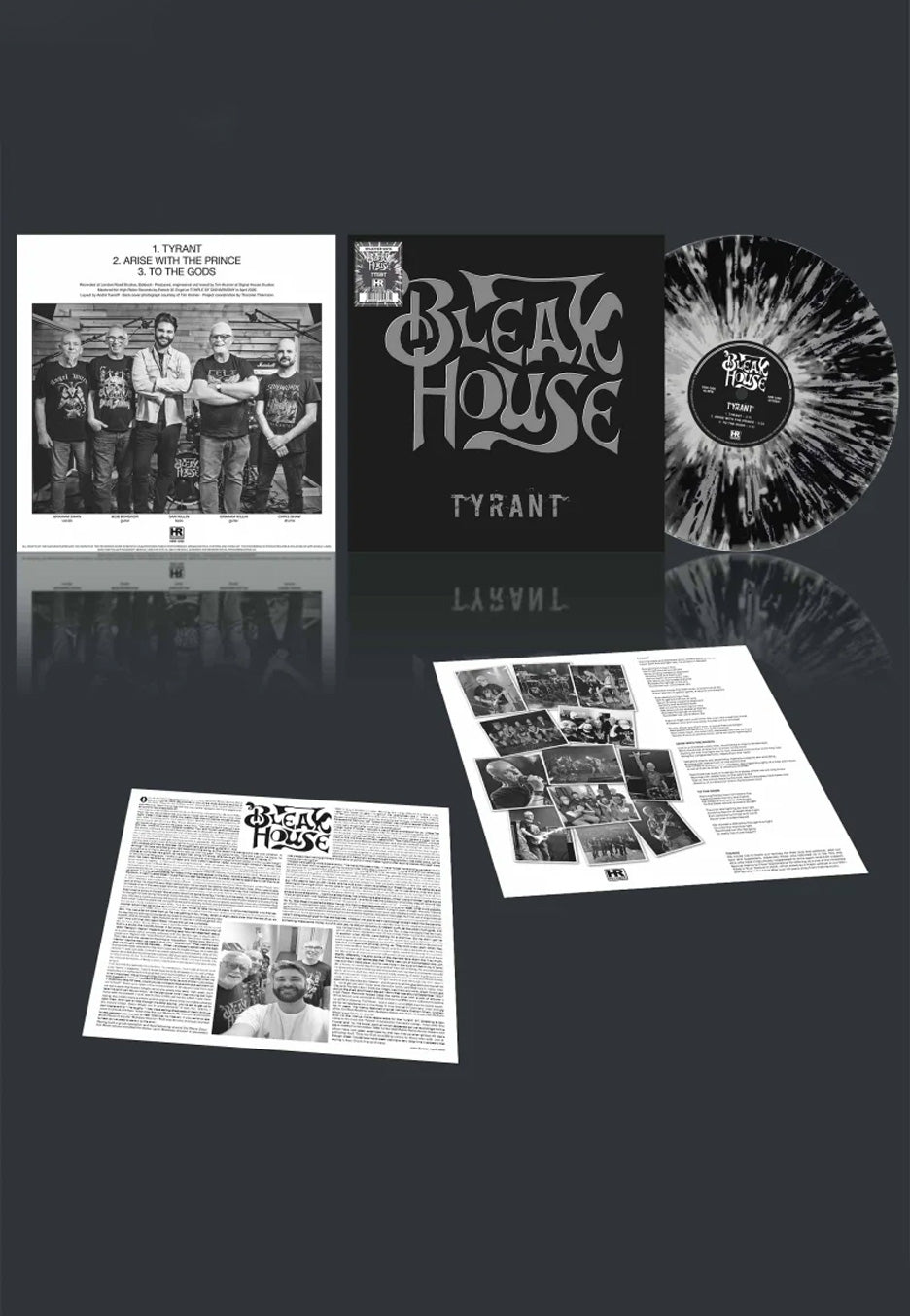 Bleak House - Tyrant Ltd. Grey/White/Black - Splattered Vinyl | Neutral-Image