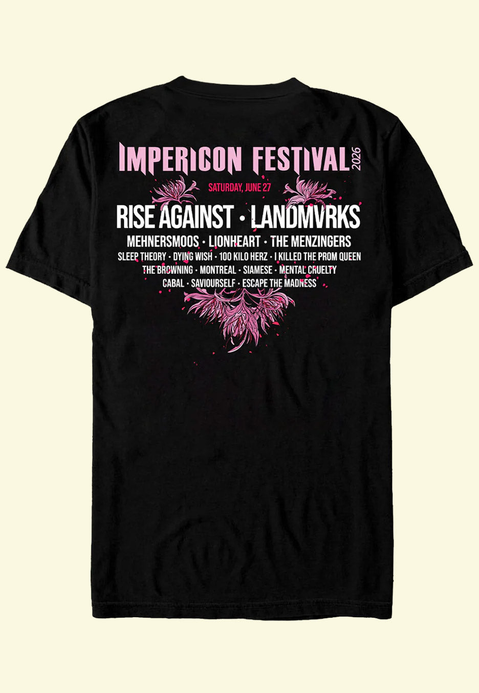 Impericon Festival - Line Up Saturday 2026 - T-Shirt | Neutral-Image