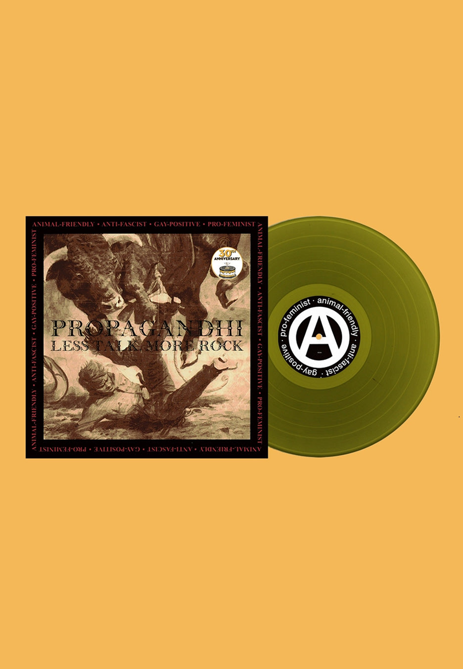 Propagandhi - Less Talk, More Rock Ltd. Olive Green - Colored Vinyl | Neutral-Image