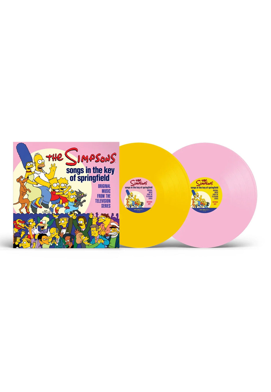 The Simpsons - Songs In The Key Of Springfield Ltd. Canary Yellow & Baby Pink - Colored 2 Vinyl | Neutral-Image