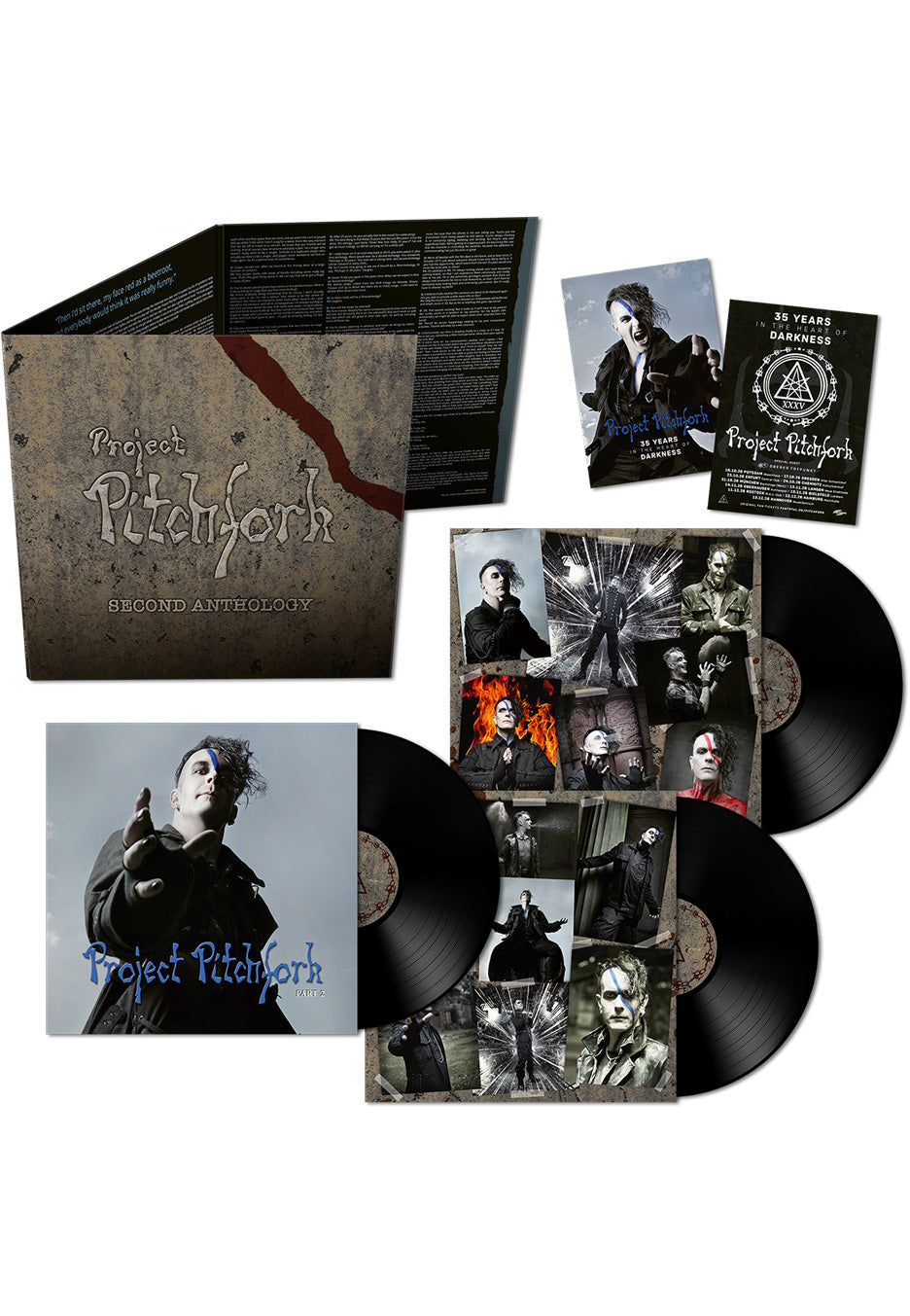 Project Pitchfork - Second Anthology (35th Anniversary Edition) - 3 Vinyl | Neutral-Image